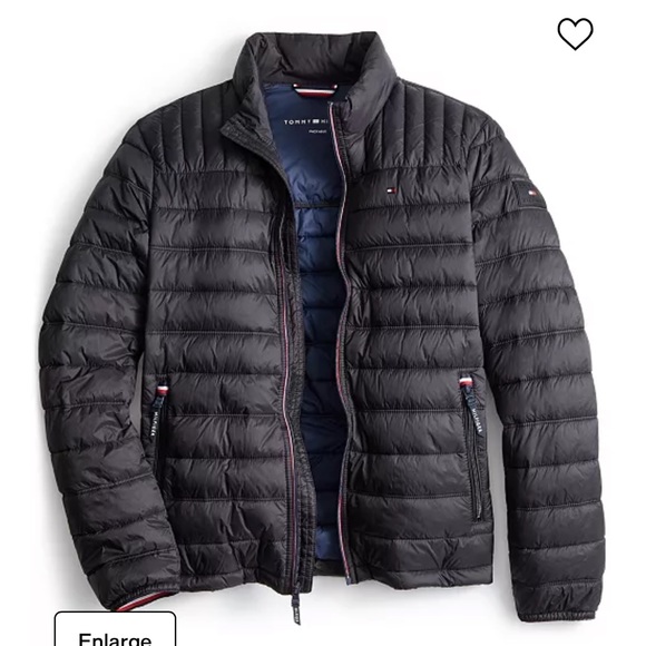 Tommy Hilfiger Men's Packable Quilted Puffer Jacket in Black - Picture 8 of 17